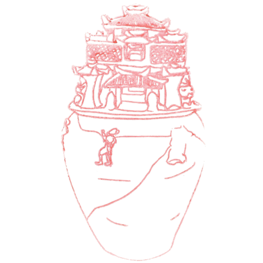 西晋青瓷堆塑人物楼阙魂瓶